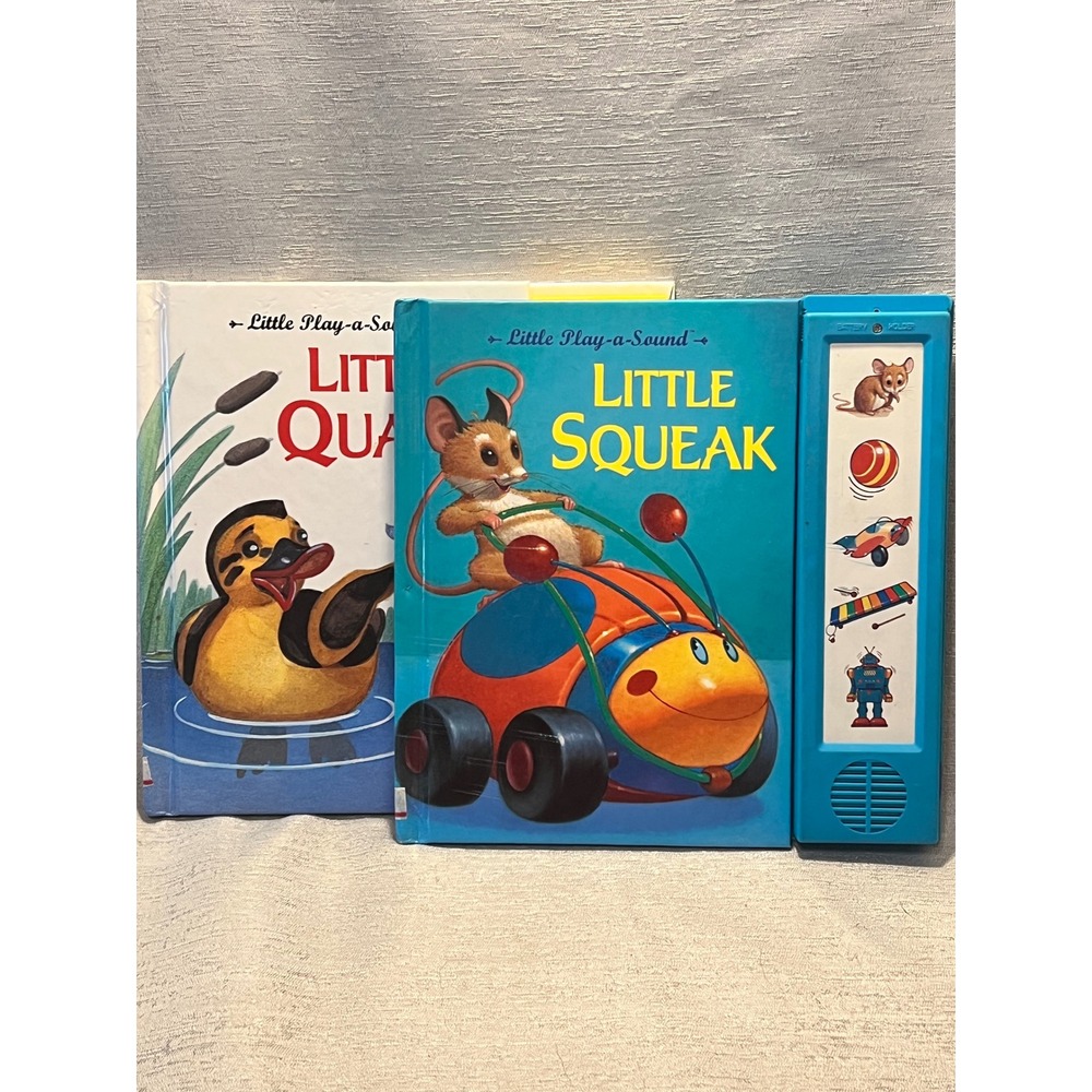 Little Play-a-Sound Books Little Squeak and Little Quack Publications Int Lot 2